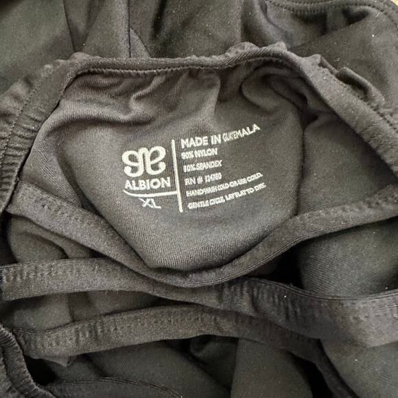 Albion Fit Black The Maria One-Piece Swimsuit Size XL - Picture 7 of 8